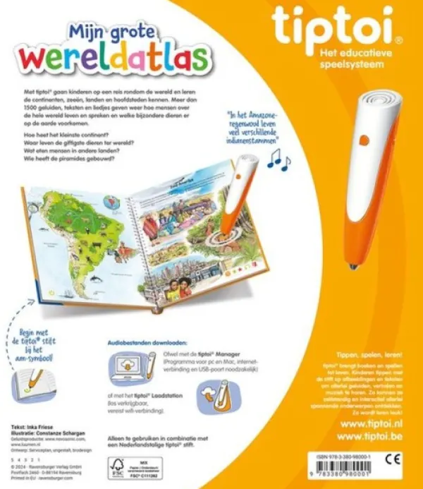 Ravensburger Tiptoi Boek De Wereldatlas New