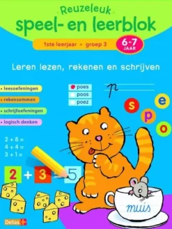 Deltas Reuzeleuk speel-en leerblok Leren Lezen, Rekenen en Schrijven (6-7Jr.) Clearance