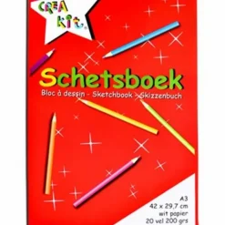 Verhaak Schetsboek A3 20 Vel Crea-Kit Clearance