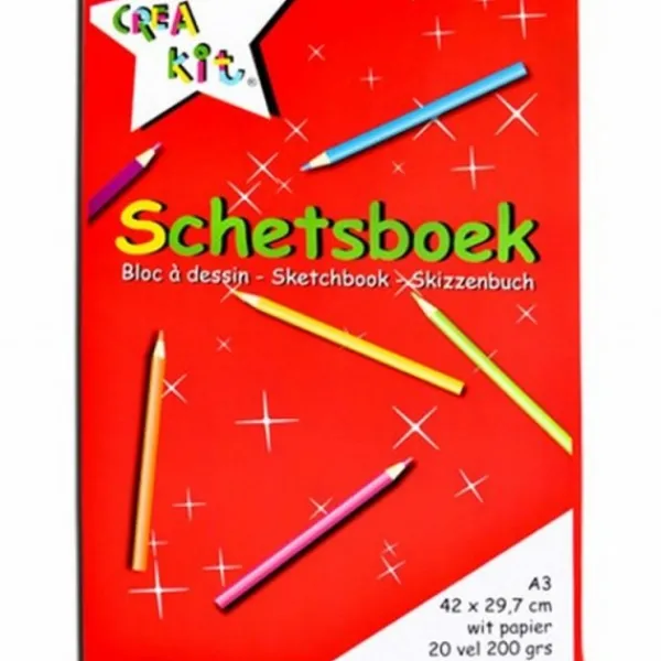 Verhaak Schetsboek A3 20 Vel Crea-Kit Clearance