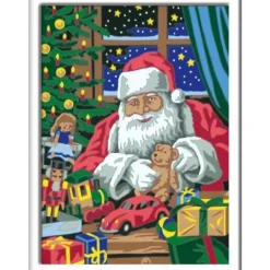 Ravensburger Schilderen op Nummer Kerstman Kerstwerkplaats Sale