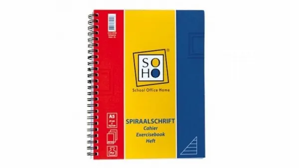 Soho Schrift A5 Lijn Spiraal 200 Vel Discount