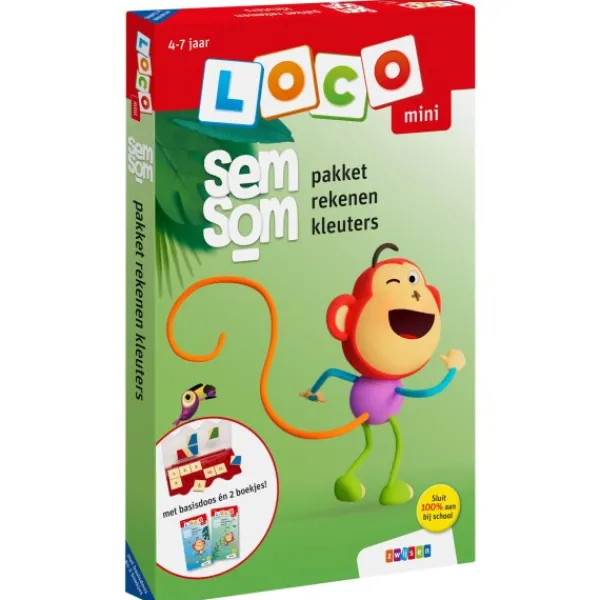 Zwijsen Semsom Loco Mini Pakket Rekenen Kleuters (4-7 jaar) Fashion