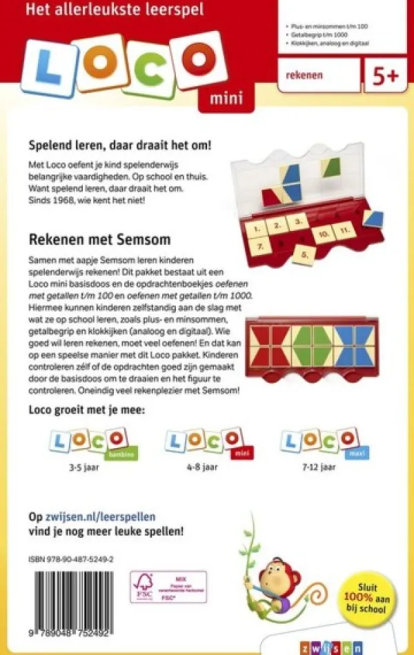 Zwijsen Semsom Loco Mini Pakket Rekenen Groep 3 En 4 Fashion