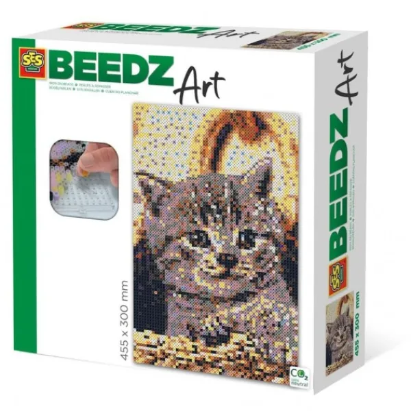 Ses Beedz Art: Strijkkralen Poes Hot