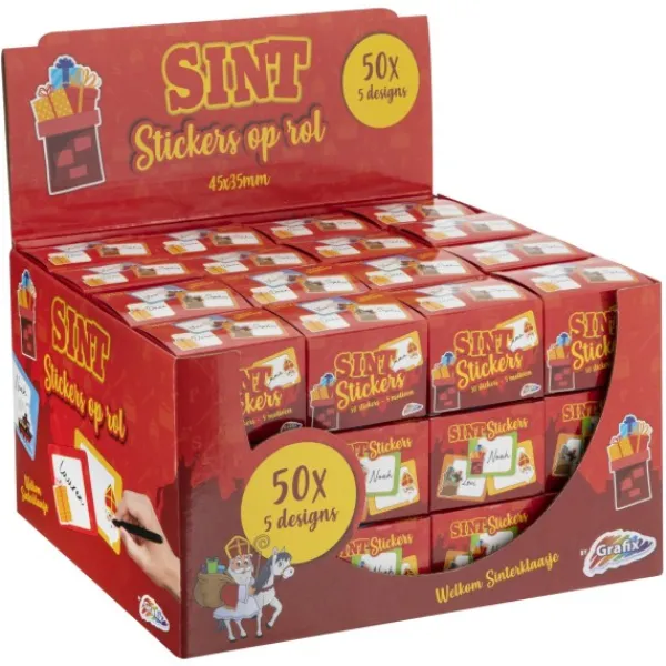 De Grote Speelgoedwinkel Sint Cadeau Stickers 50 Stuks Discount