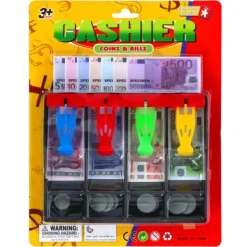 De Grote Speelgoedwinkel Speelgeld Deluxe Set Munten & Biljetten Euro's En Dollars Discount