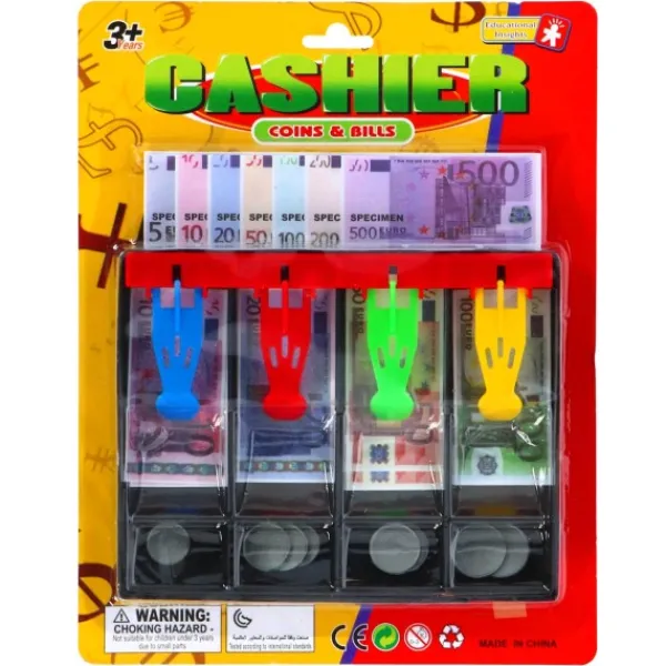 De Grote Speelgoedwinkel Speelgeld Deluxe Set Munten & Biljetten Euro's En Dollars Discount