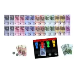De Grote Speelgoedwinkel Speelgeld Deluxe Set Munten & Biljetten Euro's En Dollars Discount