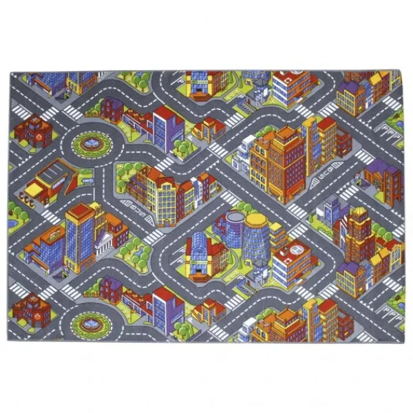 De Grote Speelgoedwinkel Speeltapijt Big City 140x200cm Clearance