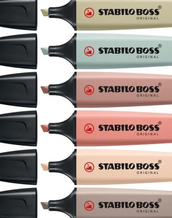 Stabilo Boss Naturecolors Etui 6 Kleuren New