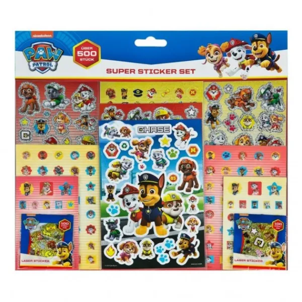 De Grote Speelgoedwinkel Stickerset Paw Patrol 500-Delig Outlet