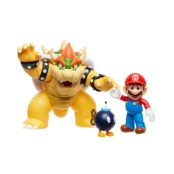 De Grote Speelgoedwinkel Super Mario figuren Mario vs Bowser 6,5cm Best