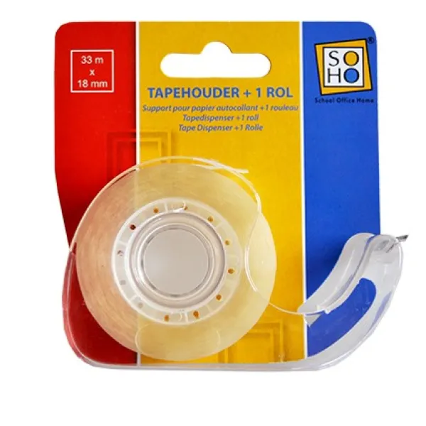 Soho Tapehouder met rol 18x33mm Clearance