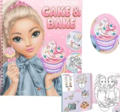 Depesche Topmodel Cake & Bake Kleurboek Met Pailletten New