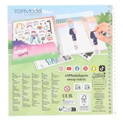 Depesche Topmodel Dress Me Up Stickerbook Sports Hot