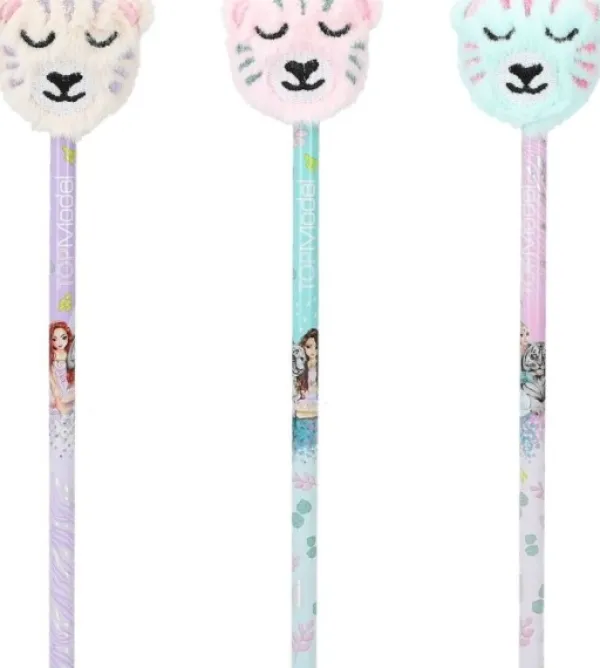 Depesche Topmodel Potlood Met knuffel Topper Fantasy Tiger Hot