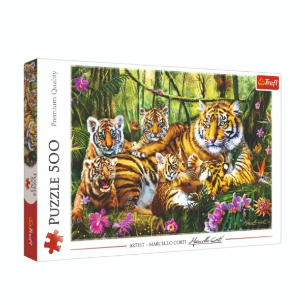 Trefl puzzel tijgers 500 stukjes Hot