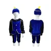 De Grote Speelgoedwinkel Verkleedset Pietenpak Blauw-Zwart (3-5 Jaar) Clearance