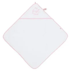 De Grote Speelgoedwinkel Very Important Baby Badcape Vib My First Towel Wit+roze 75cm Outlet