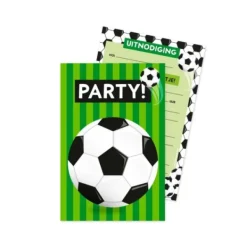De Grote Speelgoedwinkel Voetbal Uitnodigingskaarten voordelig online kopen? Hot