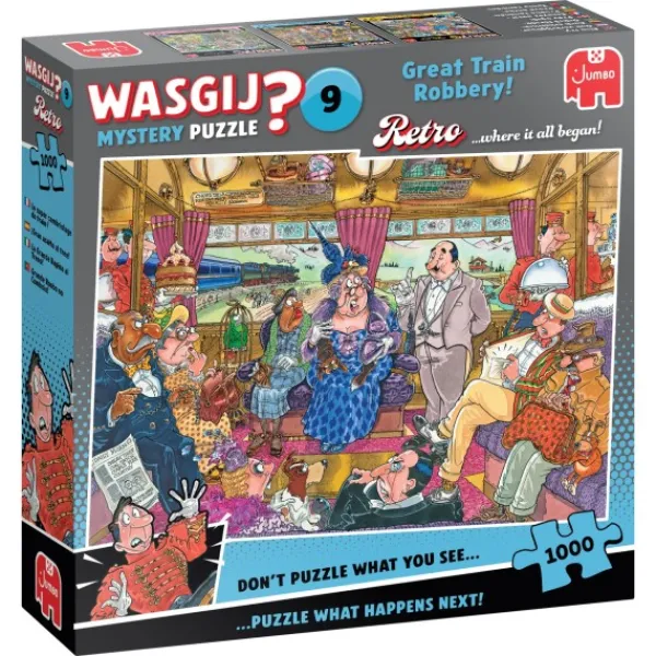 Jumbo Wasgij Puzzel Retro De Grote Treinroof 1000 Stukjes Discount