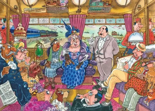 Jumbo Wasgij Puzzel Retro De Grote Treinroof 1000 Stukjes Discount