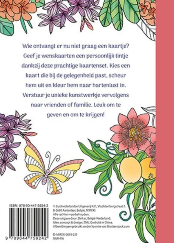 Deltas Wenskaarten om in te kleuren Sale