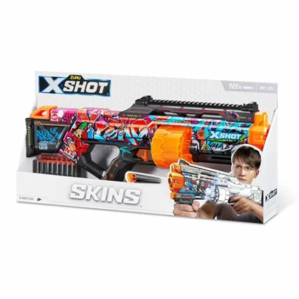 Zuru X-Shot Skins Last Stand Met 16 Darts Sale